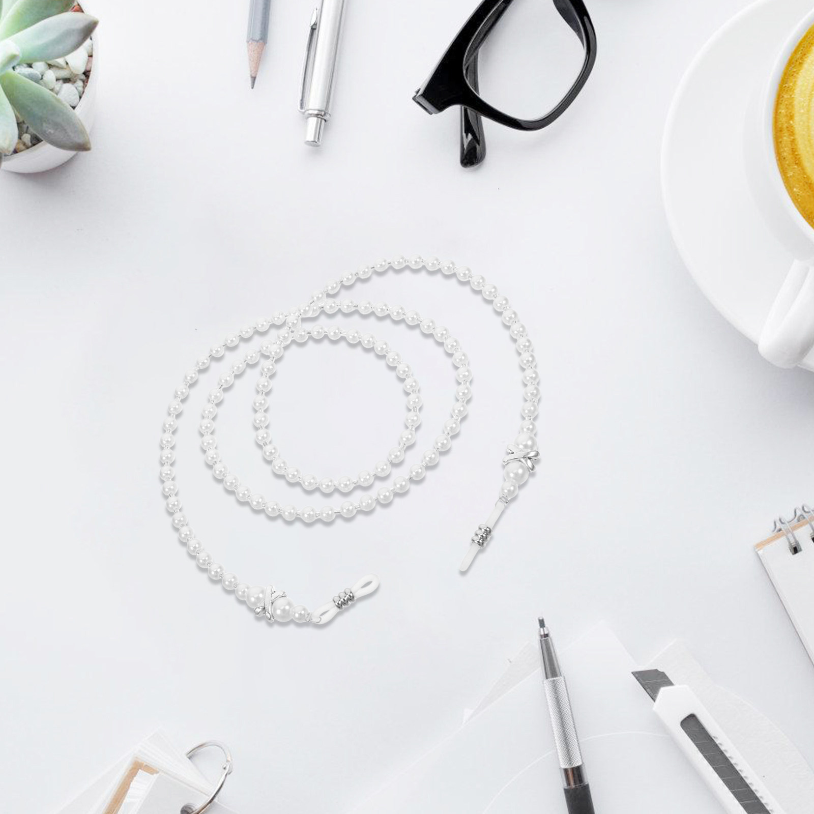 Kadınlar için Şık İnci Gözlük  - Mask Chain Holder incelemesi ve fiyatı